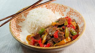 Easy INSTANT POT BEEF and PEPPERS│BETTER THAN TAKEOUT Series│Dining With Tara [upl. by Ramu]