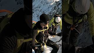 ❄🏔️😎Eine Tour für dich🧗❄☀️ klettersteig bergsteigen schnee [upl. by Enilesoj]