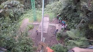 Tarzan Swing at Selvatura Adventure Park Monteverde Costa Rica [upl. by Charlean]