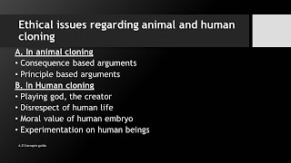 Ethical issues regarding animal and Human cloning Urdu\Hindi  AZ concepts guide [upl. by Annola]