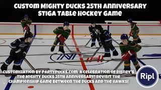 Custom Mighty Ducks 25th Anniversary STIGA Table Hockey Game [upl. by Oicaro]