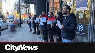 Montreal international students protest freeze on permanent residency [upl. by Vod885]