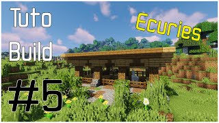 Tuto 5 FR  Ecuries  BUILD Tutorial Minecraft  119 [upl. by Daniell]