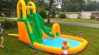 Kahuna  Tornado Twist  Inflatable Water Slide Unboxing [upl. by Ynohtnakram]