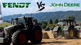 Fendt 942 VS John Deere 8400R  🔥TUG OF WAR🔥  WHICH SIDE WINS [upl. by Hnao]