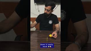 Lemon Batter Coin Trick shorts [upl. by Anhaj852]