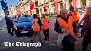 F off every single one of you Public clash with Just Stop Oil protesters in London [upl. by Lebiram]