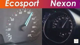 2018 Ford Ecosport 15 vs Tata Nexon 12 Petrol  060 0100 Acceleration test [upl. by Einobe738]