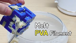 PVA filament test with Artist D pro 3D printer [upl. by Aihsik]