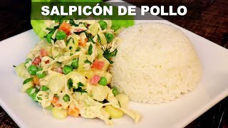 SALPICÓN DE POLLO  Cómo preparar salpicón de pollo  Recetas Peruanas  Sabroso [upl. by Brig]