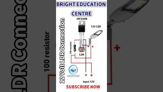 12 Volt LDR CONNECTION ldr 12volts 12voltpowersupply viralvideo viralshorts video shorts [upl. by Lithea]