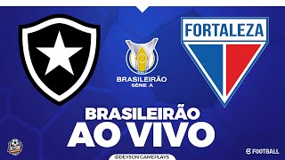 BOTAFOGO X FORTALEZA AO VIVO COM IMAGENS  CAMPEONATO BRASILEIRO 2024 PES 2021 [upl. by Tija]