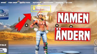 Fortnite NAMEN ÄNDERN Tutorial  Neuen Namen erstellen Fortnite [upl. by Hildegard]