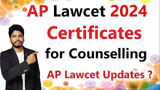 APCertificates For CounsellingAP LAWCET 2024 [upl. by Sadiras]