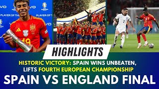 Spain vs England Euro 2024 Final  Highlights  Analysis  Review [upl. by Terri]