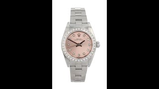 Rolex Custom Oyster Perpetual Pre Owned Watch Ref 76080 [upl. by Sharlene]