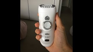 Epilating tips benifits and demo using Braun silk epil 7 [upl. by Ameerak]