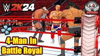 4Man Battle Royal Cody Rhodes vs Drew vs CM Punk vs Roman Reigns WWE 2K24 PSP  DON Modder [upl. by Octavie607]