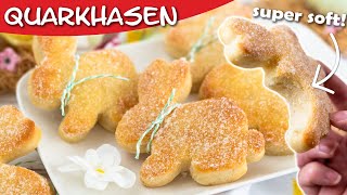 Quarkhasen Rezept backen  so soft und lecker aus QuarkÖlTeig [upl. by Ssilb]