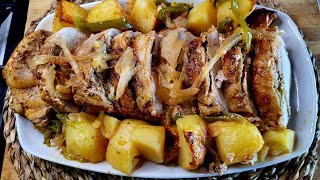 LOMBO DE PORCO NO FORNO COM BATATASRECEITAS DA BENELGA [upl. by Kerin137]