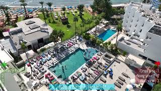 Nelia Beach Hotel  Ayia Napa Cyprus  Drone review [upl. by Smiley429]