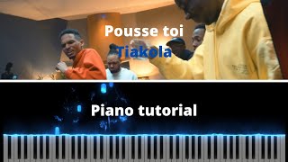 Tiakola  Pousse toi  Piano tutorial [upl. by Diaz]