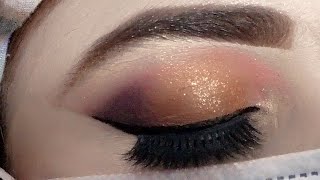 Golden brown eyes makeup ll soft glamorous look ll makeup tips [upl. by Oimetra28]