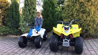 Suzuki Quadsport LTZ50 2019 versus Suzuki LT50 1980s [upl. by Gerda93]