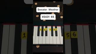 Sweater Weather Easy Tutorial music shorts [upl. by Handler]