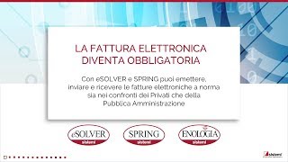 La fattura elettronica con i gestionali Sistemi [upl. by Ynnep]