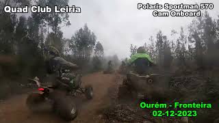 Ourém  Fronteira 2023 Polaris Sportman Cam onboard quadclubleiria [upl. by Allys]