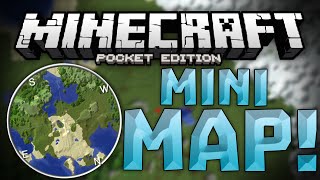 MINIMAPS IN MCPE  The Minimap Mod  Minecraft Pocket Edition [upl. by Etienne193]