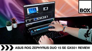 ASUS ROG Zephyrus Duo 15 SE GX551 Laptop Review [upl. by Ynneg]