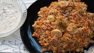 Chana Biryani Recipe Home Made  Pakistani  UrduHindi [upl. by Nylaroc902]