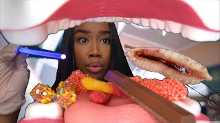 ASMR Dentist Cleans Your Teeth and Eats The Candy amp Your Lunch Out Of It 🦷🍫 ASMR Dentist Roleplay [upl. by O'Donoghue635]