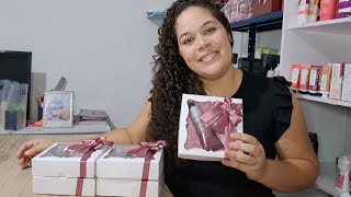 MONTANDO LEMBRANCINHAS COM CREME PARA MÃOS DE AMEIXA NEGRA PARA O NATAL [upl. by Anod129]