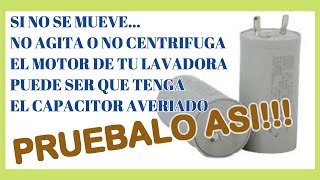 👉 COMO MEDIR el CAPACITOR de una LAVADORA  Como Comprobar el CAPACITOR de una Lavadora [upl. by Jory]