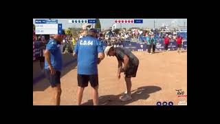 PETANQUE CHAMPIONSHIP OF FRANCE VETERANS TRIPLET 2024 CD64 vs CD40 [upl. by Utta]