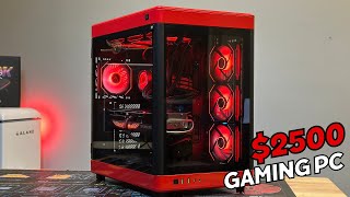 The ULTIMATE 2500 Black and Red Gaming PC Build Guide [upl. by Diantha]