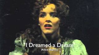 quotI Dreamed a Dreamquot Alice Ripley [upl. by Malsi]