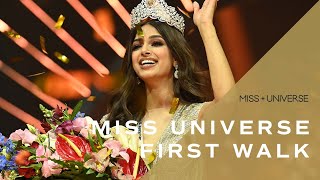 Indias Harnaaz Sandhus FIRST WALK as 70th MISS UNIVERSE  Miss Universe [upl. by Louth]