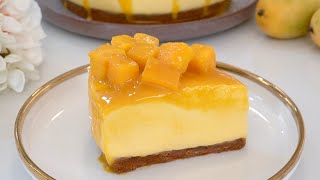 No Bake Creamy Mango Cheesecake [upl. by Stormy]