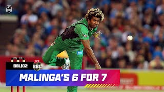 Lasith Malinga Takes 6 for 7 in BBL02 [upl. by Bodnar62]