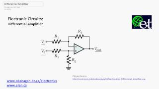 Operational Amplifiers  Differential Amplifiers [upl. by Paulita]