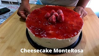 Cheesecake Monterosa o Cheesecake de Fresas [upl. by Yhtimit]