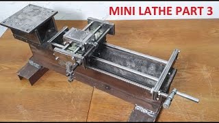 Budowa tokarki homemade mini lathe part 3 [upl. by Ateerys765]