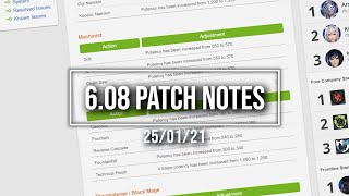 FFXIV 608 Patch Notes [upl. by Merchant]