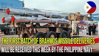 THE FIRST BATCH OF BRAHMOS MISSILE DELIVERIES WILL BE RECEIVED THIS WEEK BY THE PHILIPPINE NAVY [upl. by Ardnuassak]