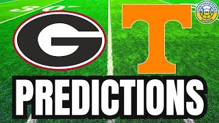 Georgia vs Tennessee PREDICTIONS  2024 College Football Predictions [upl. by Verile]