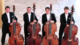 The Flying Basses plays Furtoks Double Bass Quartet No 5 [upl. by Nylirek]